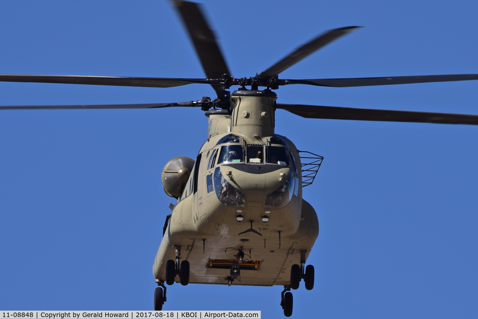 11-08848, 2011 Boeing CH-47F Chinook C/N M.8848, Leaving BOI. 2nd Battalion, 4th AV Brigade, Fort Carson, CO.