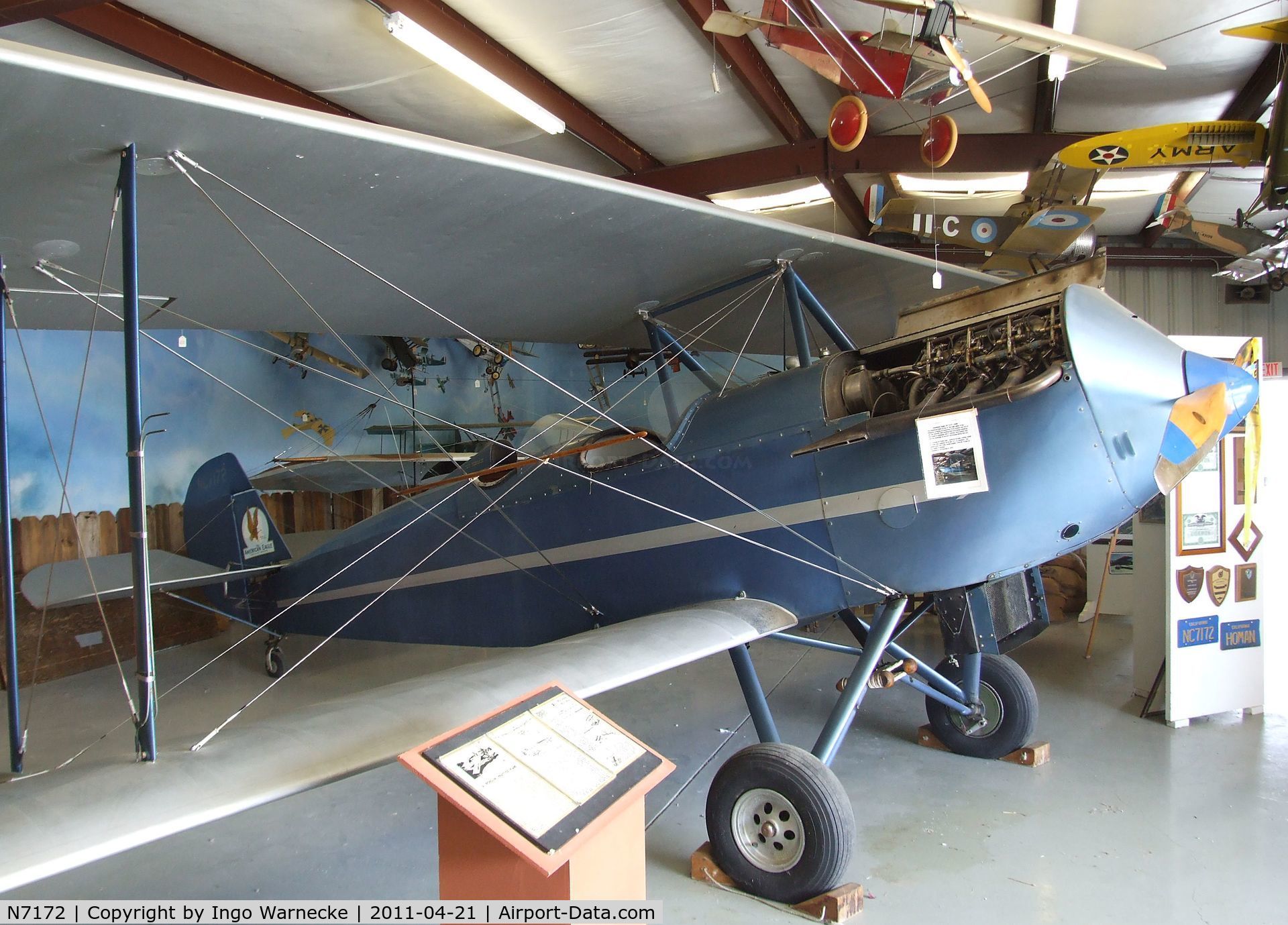 N7172, 1918 American Eagle 101 C/N 283, American Eagle 101 at the Wings of History Air Museum, San Martin CA