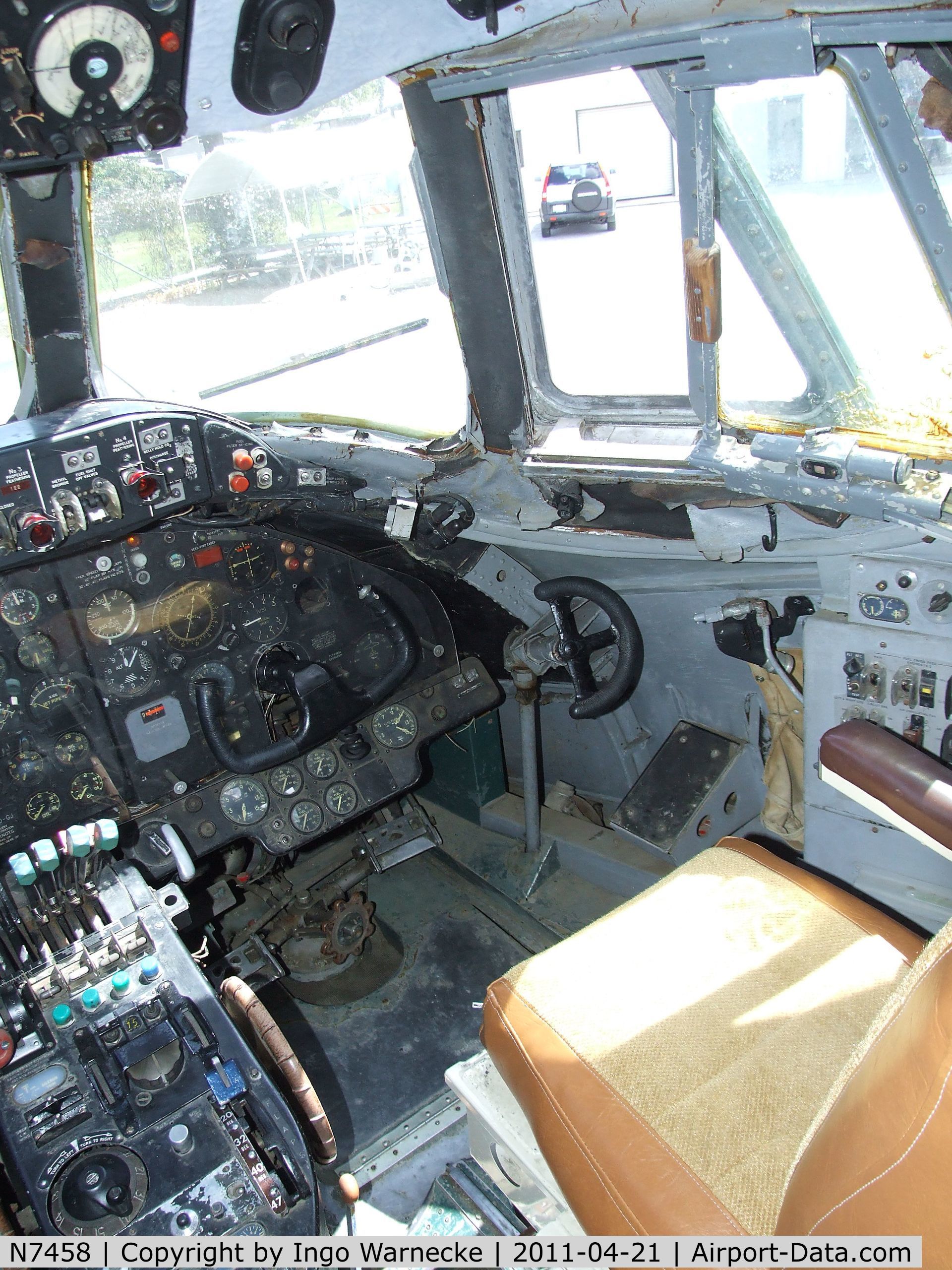 N7458, Vickers Viscount 797 C/N 213, Vickers Viscount 797 (cockpit section only) at the Wings of History Air Museum, San Martin CA  #c