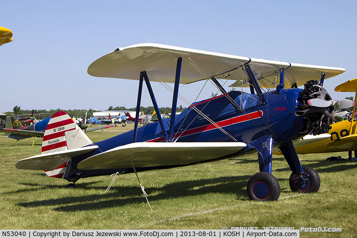 N53040, 1941 Boeing A75N1(PT17) C/N 75-799, Boeing A75N1(PT17) Stearman  C/N 75-799, NC53040