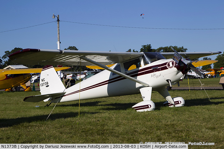 N1373B, 1948 Luscombe 8F Silvaire C/N 6000, Luscombe 8F Silvaire Deluxe  C/N 6000, NC1373B