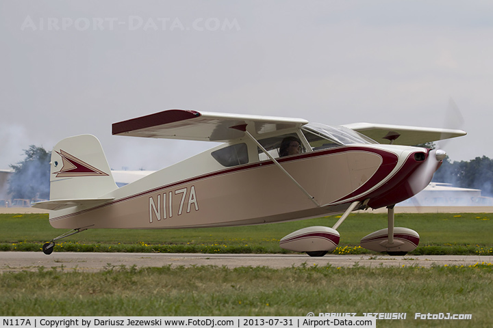 N117A, 1965 Wittman W-8 Tailwind C/N 158, Wittman W-8 Tailwind  C/N 158, N117A