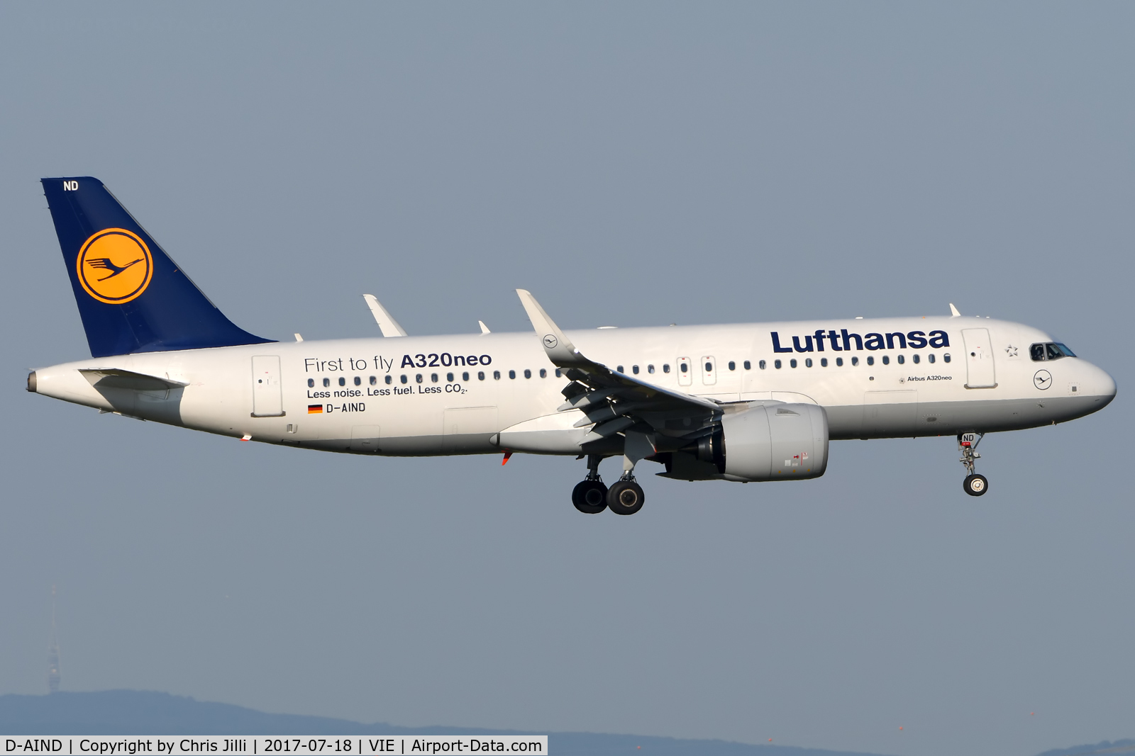D-AIND, 2016 Airbus A320-271NEO C/N 7078, Lufthansa