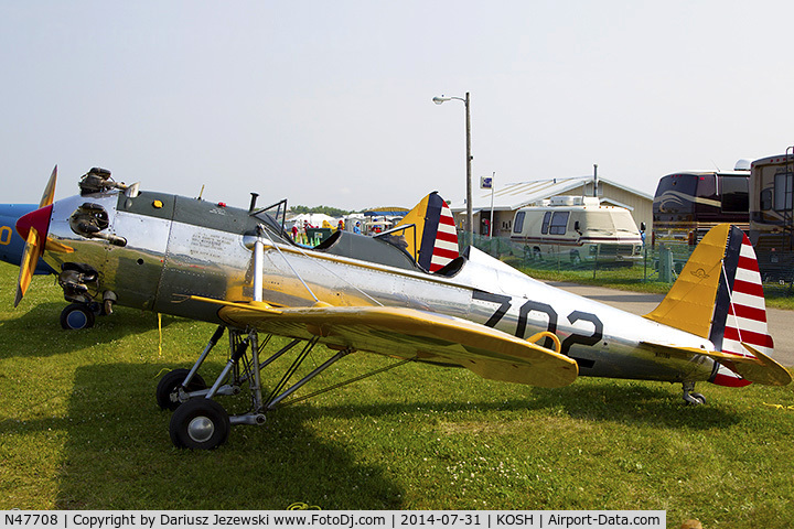 N47708, 1942 Ryan Aeronautical ST3KR C/N 1731, Ryan Aeronautical ST-3KR (PT-22)  C/N 1731, N47708