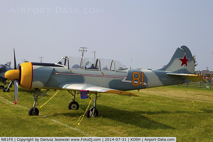 N81FS, 1993 Yakovlev Yak-52 C/N 9311704, Yakovlev Yak-52  C/N 9311704, N81FS