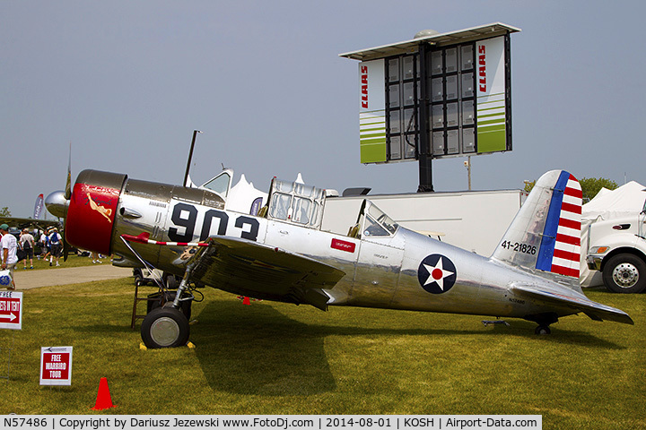 N57486, 1942 Consolidated Vultee BT-13A Valiant C/N 5665, Consolidated Vultee BT-13A  Valiant 