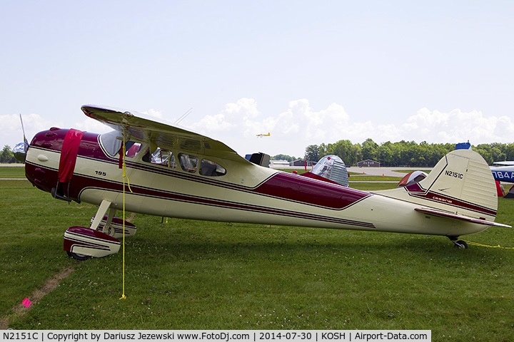 N2151C, 1954 Cessna 195B Businessliner C/N 16136, Cessna 195B Businessliner  C/N 16136, N2151C