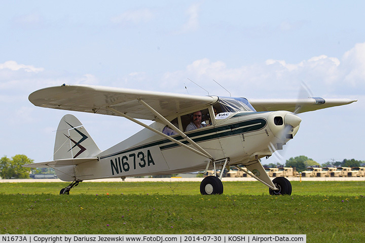 N1673A, 1952 Piper PA-22 C/N 22-436, Piper PA-22 Tri-Pacer  C/N 22-436, N1673A