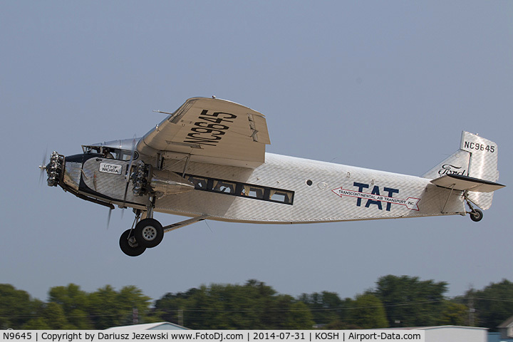 N9645, 1928 Ford 5-AT-B Tri-Motor C/N 8, Ford 5-AT-B Trimotor  C/N 8, NC9645