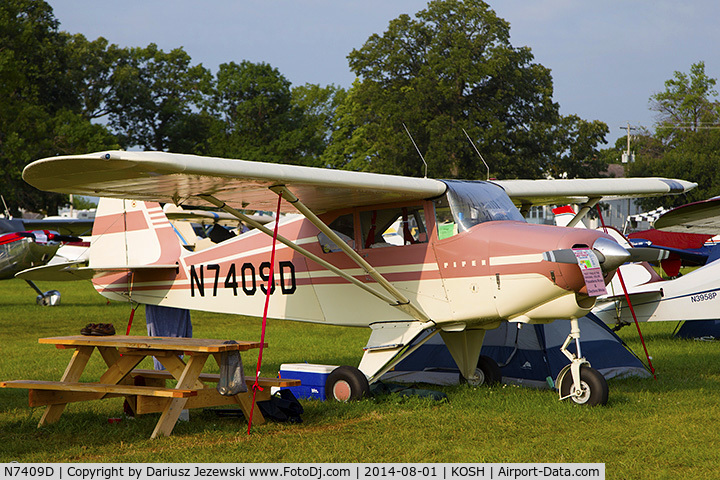 N7409D, 1957 Piper PA-22-150 C/N 22-5170, Piper PA-22-150 Tri-Pacer  C/N 22-5170, N7409D