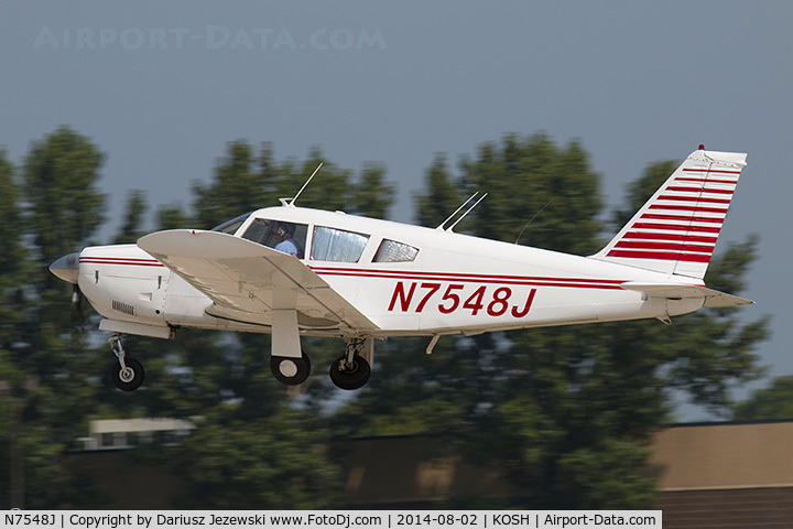 N7548J, 1968 Piper PA-28R-180 Cherokee Arrow C/N 28R-30922, Piper PA-28R-180 Arrow  C/N 28R-30922, N7548J