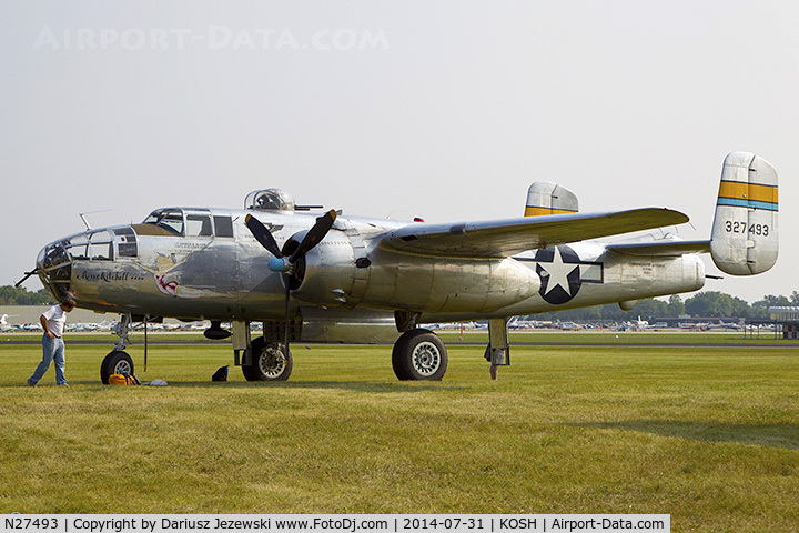 N27493, 1944 North American TB-25K Mitchell C/N 44-29869/108-33144, North American B-25J Mitchell 