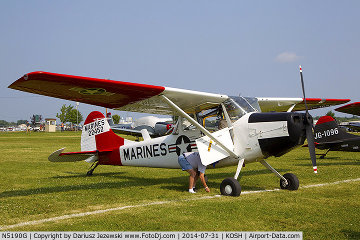 N5190G, 1951 Cessna 305A C/N 22452, Cessna 305A L-19A Bird Dog   C/N 22452, N5190G