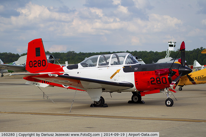 160280, Beech T-34C Turbo Mentor C/N GL-16, T-34C Turbo Mentor 1602800 280 from SFWSL  NAS Oceana, VA