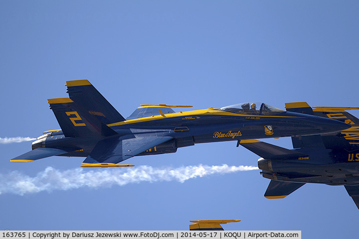 163765, 1989 McDonnell Douglas F/A 18C Hornet C/N 0845/C122, F/A-18C Hornet 163765 C/N 0845 from Blue Angels Demo Team  NAS Pensacola, FL