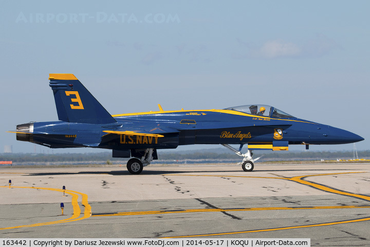 163442, 1987 McDonnell Douglas F/A-18C Hornet C/N 0645/C013, F/A-18C Hornet 163442 C/N 0645 from Blue Angels Demo Team  NAS Pensacola, FL