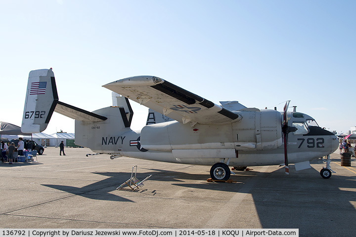 136792, Grumman EC-1A Trader C/N 45, Grumman C-1A Trader C/N 136792 Rhode Island Quonset Air Museum (QAM)