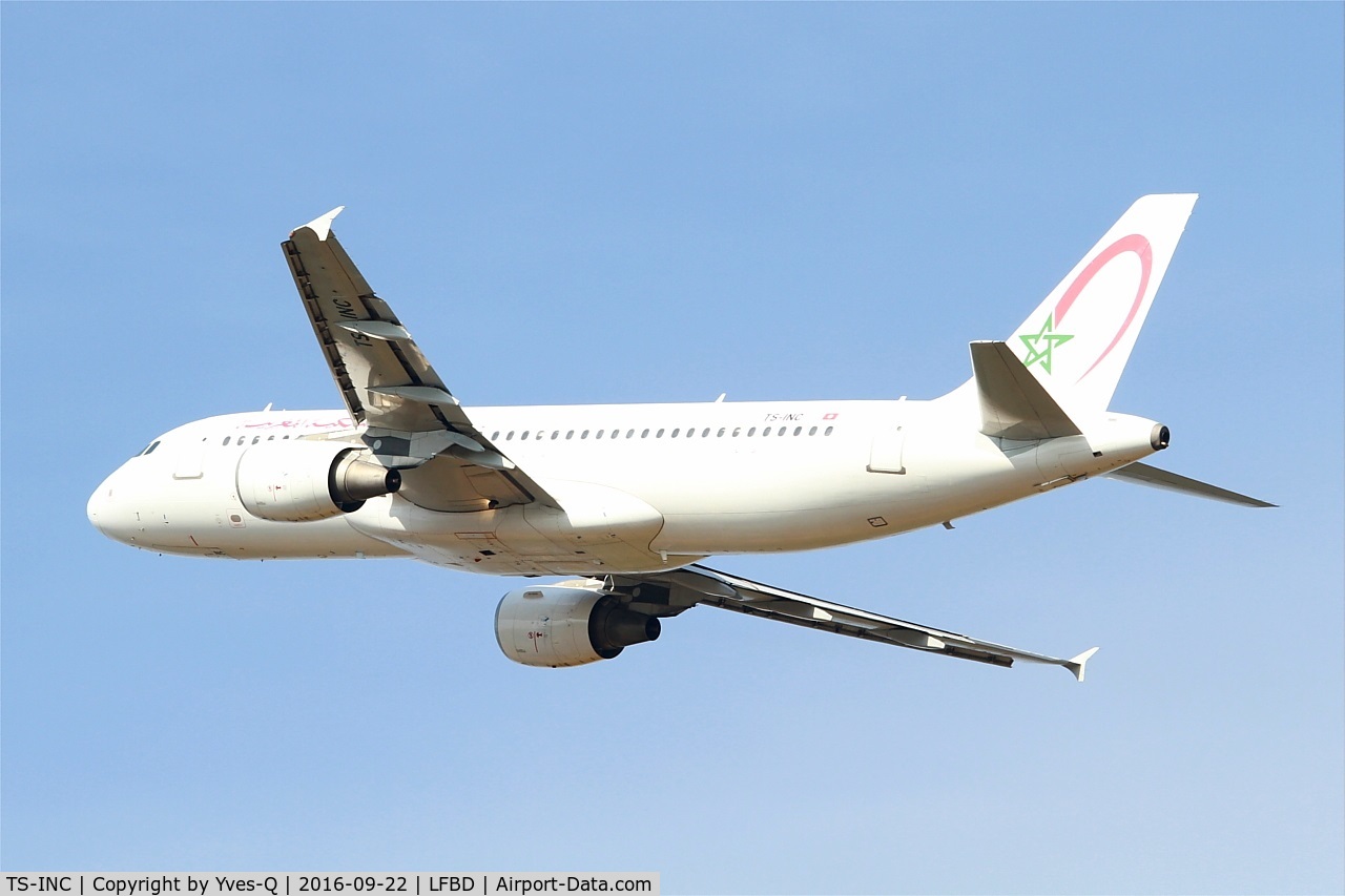 TS-INC, 2002 Airbus A320-214 C/N 1744, Airbus A320-214, Take off rwy 23, Bordeaux Mérignac airport (LFBD-BOD)