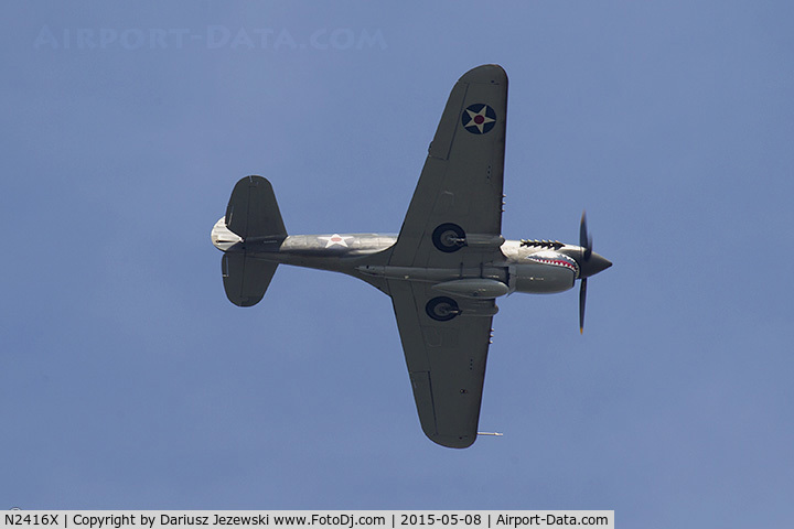 N2416X, Curtiss P-40E Warhawk C/N 16701, Curtiss P-40E Warhawk  C/N 41-5709A, N2416X