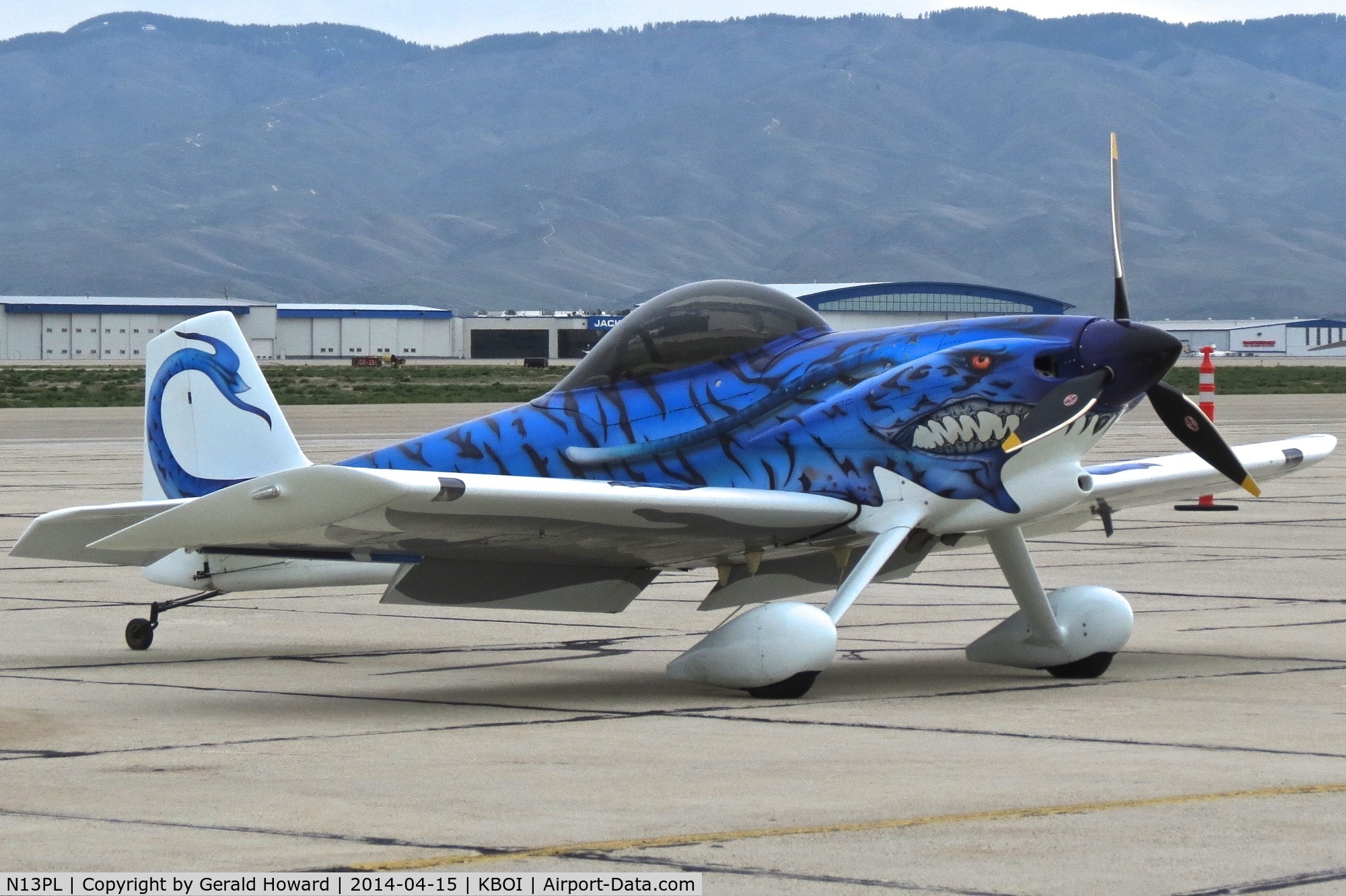 N13PL, Vans RV-3 C/N 11425, Parked on south GA ramp.