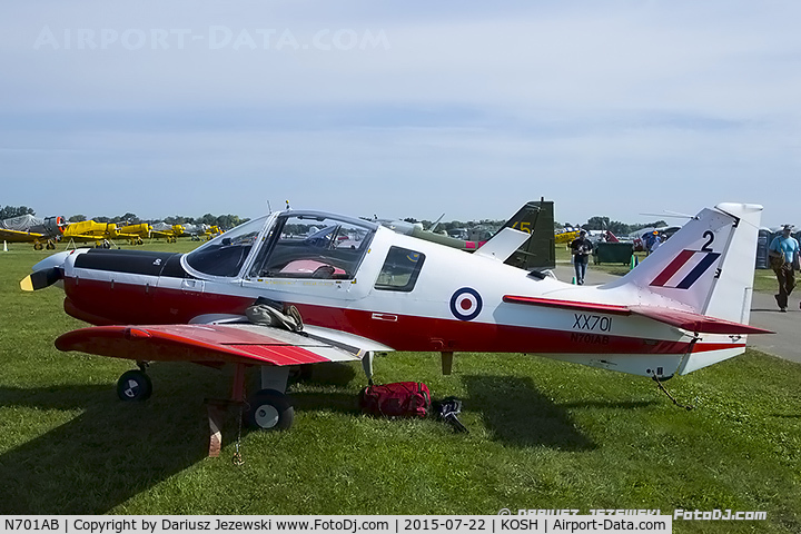 N701AB, 1975 Scottish Aviation Bulldog T.1 C/N BH120/350, Scottish Aviation Bulldog T.1  C/N BH120/350, N701AB