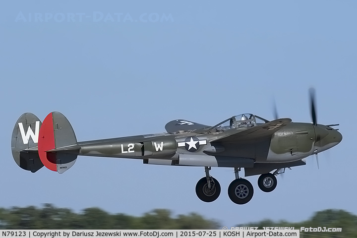 N79123, 1945 Lockheed P-38L-5 Lightning C/N 422-8235, Lockheed P-38L-5 Lightning  C/N 422-8235, NX79123