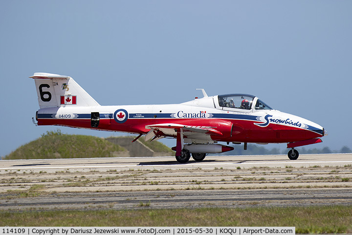 114109, Canadair CT-114 Tutor C/N 1109, CAF CT-114 Tutor 114109 C/N 1109 from Snowbirds Demo Team 15 Wing CFB Moose Jaw, SK