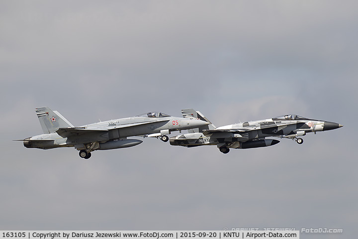 163105, McDonnell Douglas F/A-18A+ Hornet C/N 0494/A408, F/A-18A Hornet 163105 AF-05 from VFC-12 