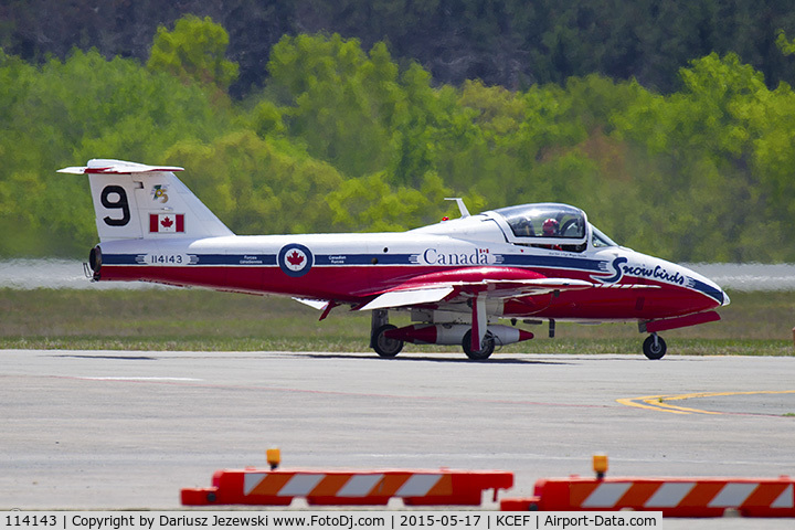 114143, Canadair CT-114 Tutor C/N 1143, CAF CT-114 Tutor 114143 C/N 1143 from Snowbirds Demo Team 15 Wing CFB Moose Jaw, SK
