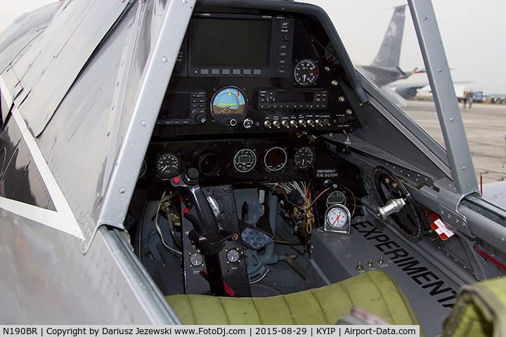 N190BR, Focke-Wulf Fw-190-A8 Replica C/N 005, Cockpit of Focke-Wulf 190 A8  C/N 005, N190BR