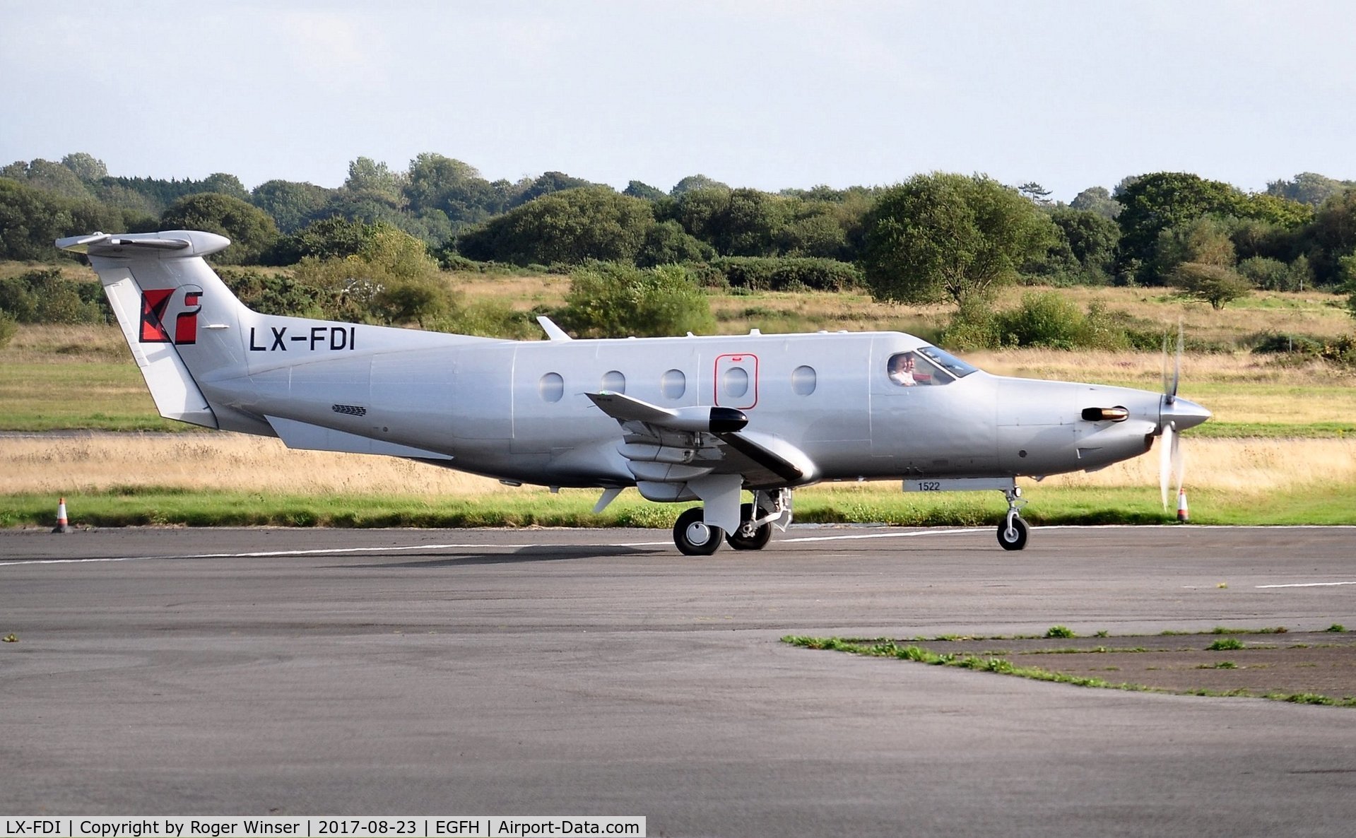 LX-FDI, 2015 Pilatus PC-12/47E C/N 1522, Visiting PC-12 operated by Jetfly Aviation.