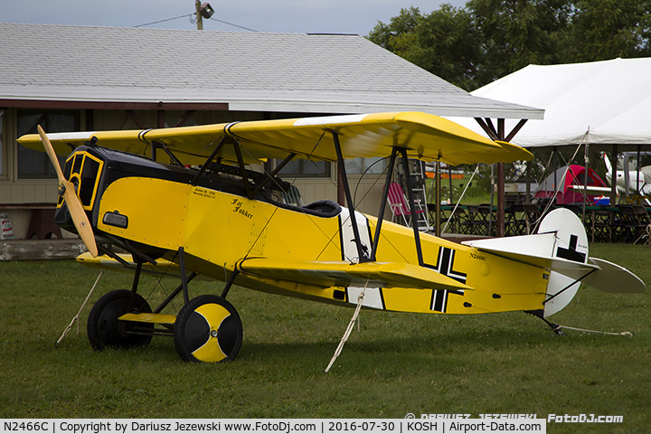 N2466C, 2012 Fokker D-VII Replica C/N 111022, Fokker D-VII (replica)  C/N 111022, N2466C