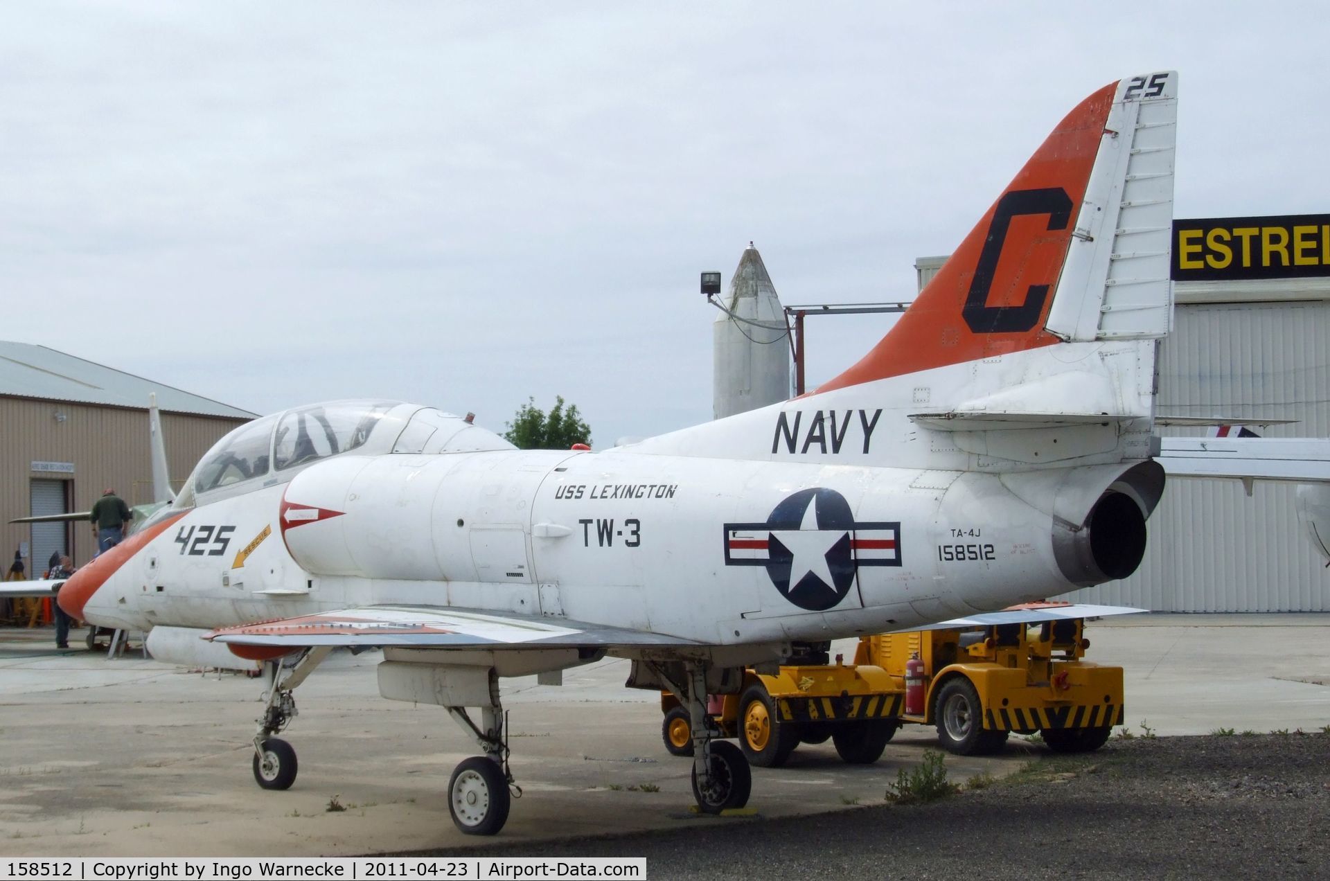 158512, Douglas TA-4J Skyhawk C/N 14317, Douglas TA-4J Skyhawk at the Estrella Warbirds Museum, Paso Robles CA