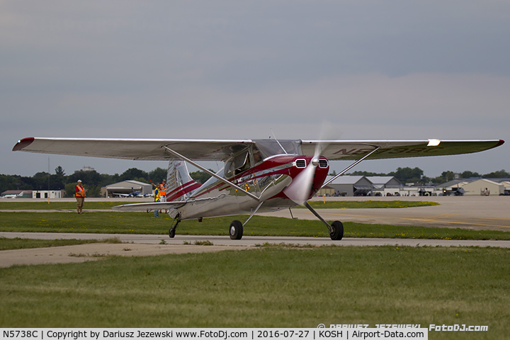 N5738C, 1950 Cessna 170A C/N 19692, Cessna 170A  C/N 19692, N5738C