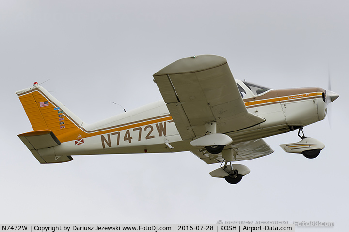 N7472W, 1963 Piper PA-28-180 Cherokee C/N 28-1377, Piper PA-28-180 Cherokee  C/N 28-1377, N7472W