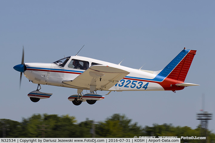 N32534, 1974 Piper PA-28-180 Cherokee C/N 28-7505069, Piper PA-28-180 Cherokee  C/N 28-7505069, N32534