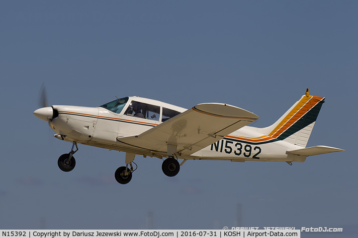 N15392, 1972 Piper PA-28-180 Cherokee C/N 28-7305069, Piper PA-28-180 Cherokee  C/N 28-7305069, N15392