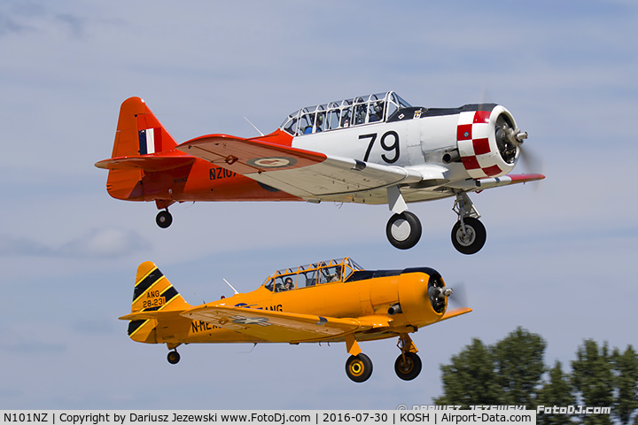 N101NZ, 1944 North American AT-6D Texan C/N 88-15611, North American AT-6D Texan  C/N 41-34050, N101NZ