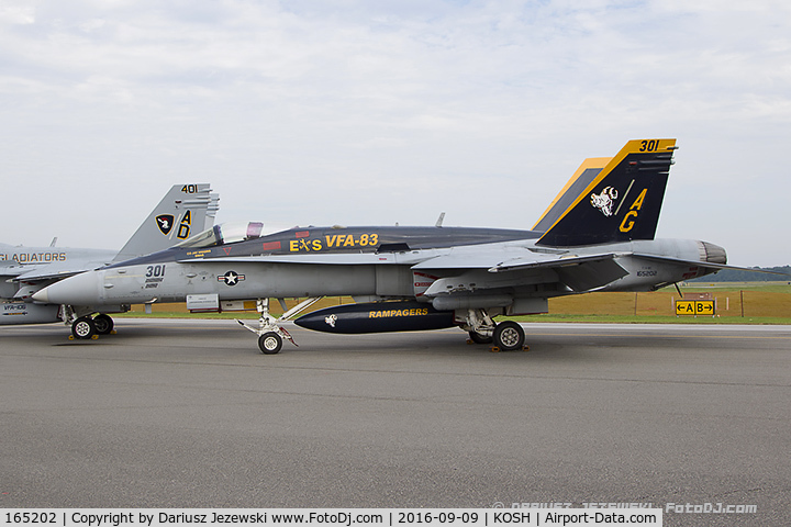 165202, McDonnell Douglas F/A-18C Hornet C/N 1358/C427, F/A-18C Hornet 165202 AG-301 from VFA-83 