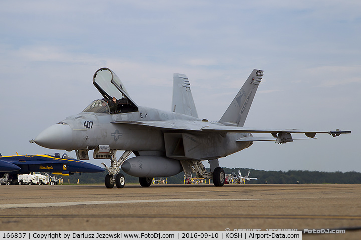 166837, Boeing F/A-18E Super Hornet C/N E156, F/A-18E Super Hornet 166837 AB-407 from VFA-81 