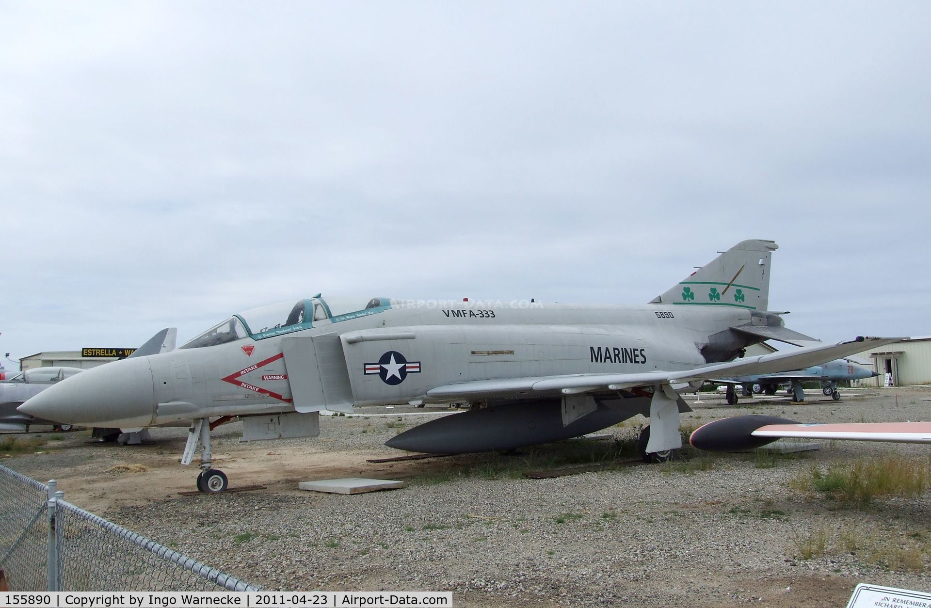 155890, McDonnell F-4J Phantom II C/N 3520, McDonnell Douglas F-4J Phantom II at the Estrella Warbirds Museum, Paso Robles CA