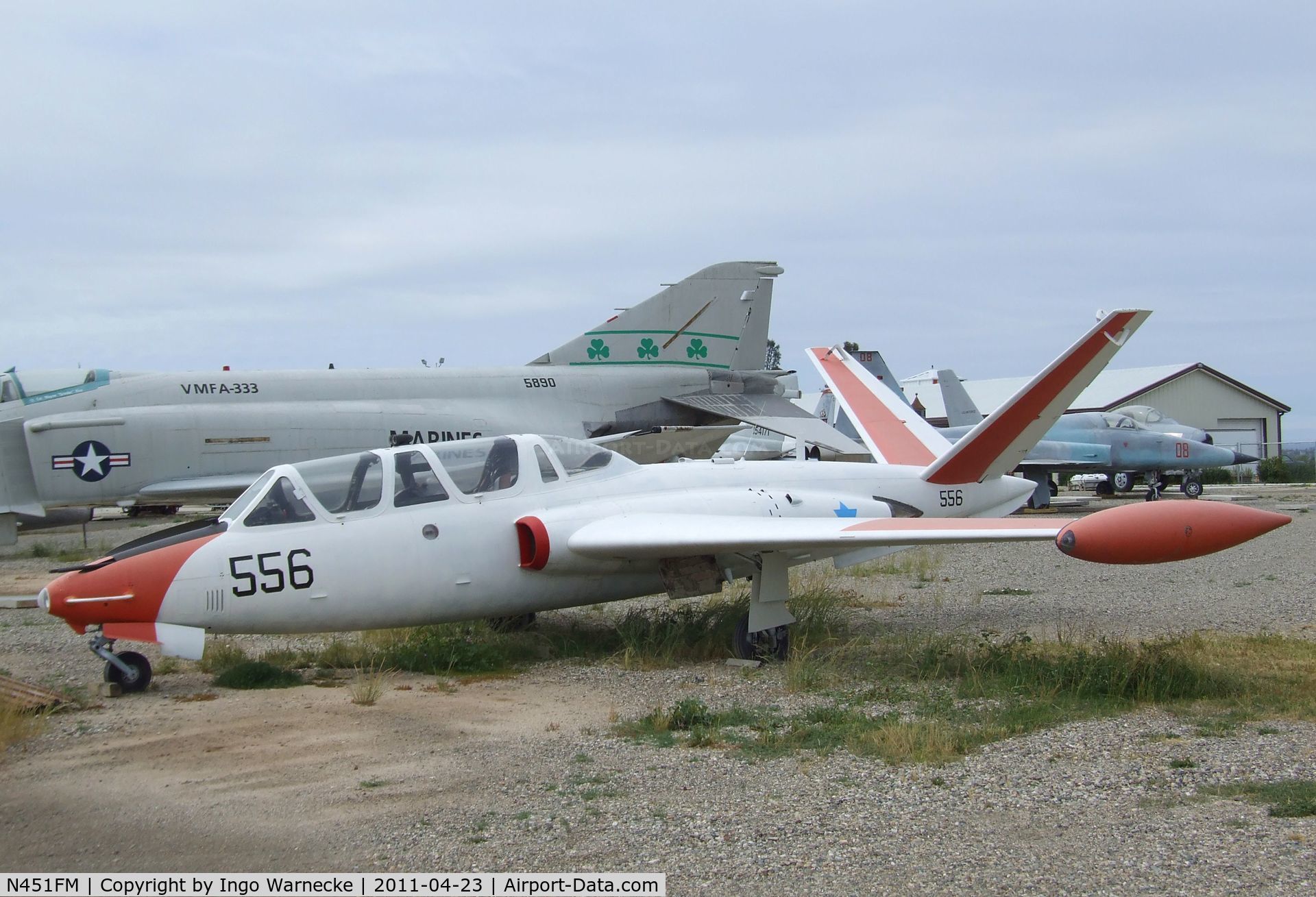 N451FM, Fouga CM-170 Magister C/N 451, Fouga CM.170 Magister at the Estrella Warbirds Museum, Paso Robles CA