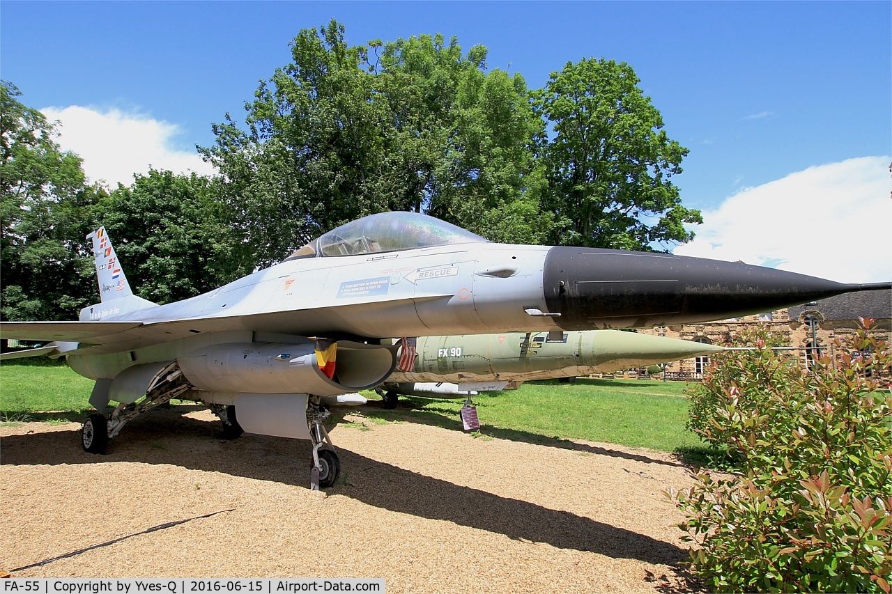 FA-55, 1980 SABCA F-16AM Fighting Falcon C/N 6H-55, SABCA F-16AM Fighting Falcon, Preserved at Savigny-Les Beaune Museum