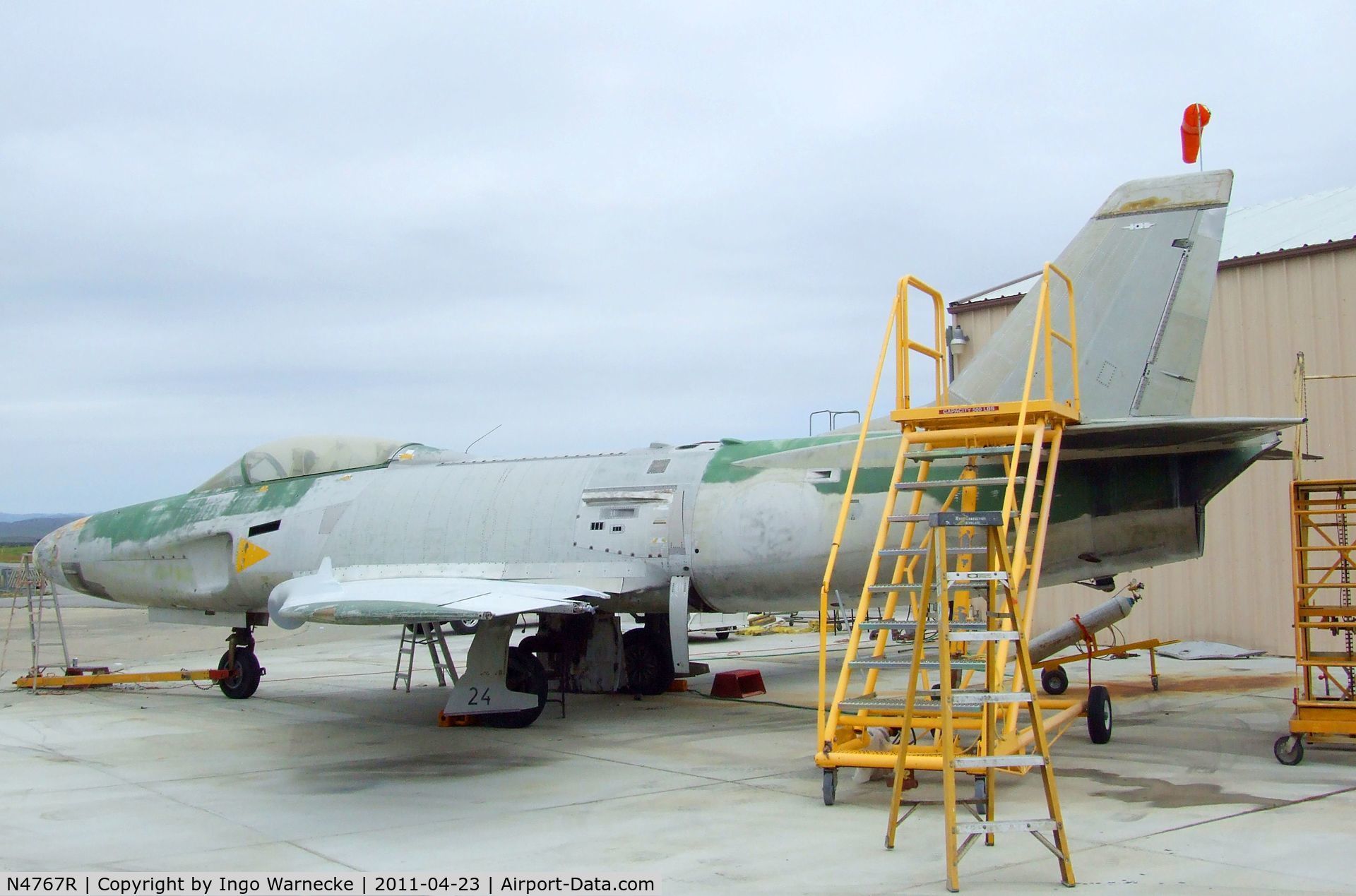 N4767R, Saab A32A Lansen C/N 32-120, SAAB A32A Lansen being restored at the Estrella Warbirds Museum, Paso Robles CA