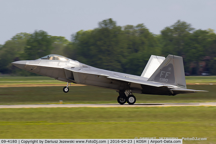 09-4180, Lockheed Martin F-22A Raptor C/N 4180, F-22 Raptor 09-4180 FF from 94th FS 