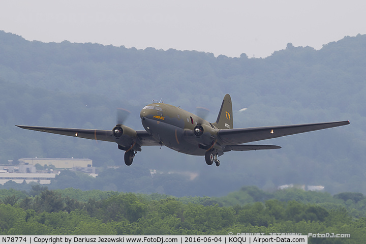 N78774, 1944 Curtiss C-46F Commando C/N 22597, Curtiss Wright C-46F Commando 