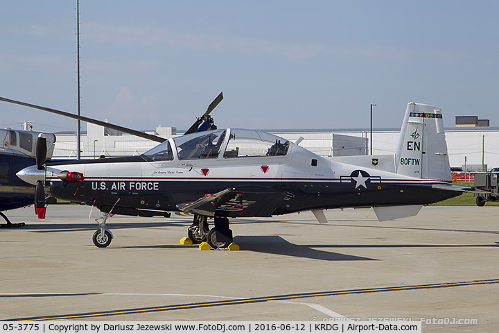05-3775, 2005 Raytheon T-6A Texan II C/N PT-327, T-6A Texan II 05-3775 EN from 89th FTS 