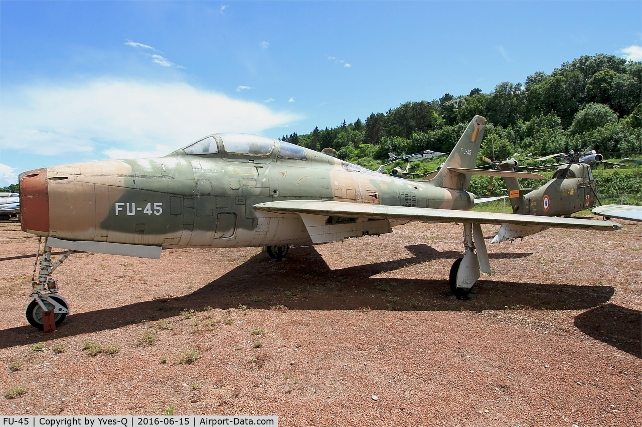 FU-45, Republic F-84F Thunderstreak C/N Not found (FU-45/52-7210), Republic F-84F Thunderstreak, Preserved at Savigny-Les Beaune Museum
