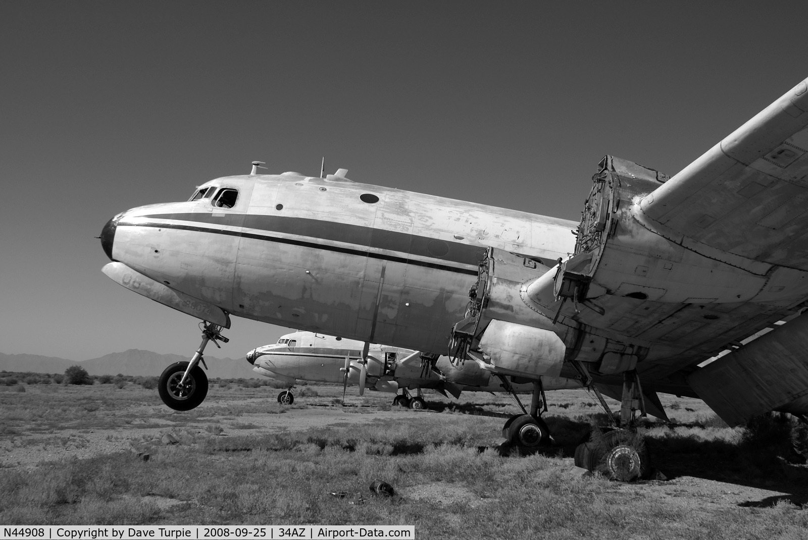 N44908, 1944 Douglas C54P (C54B-20-DO) C/N 27246, It never flew again.