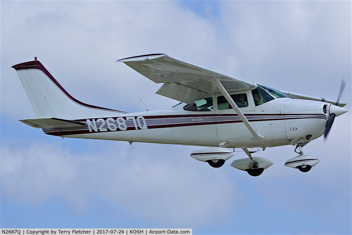 N2687Q, 1966 Cessna 182K Skylane C/N 18257887, At 2017 AirVenture at Oshkosh